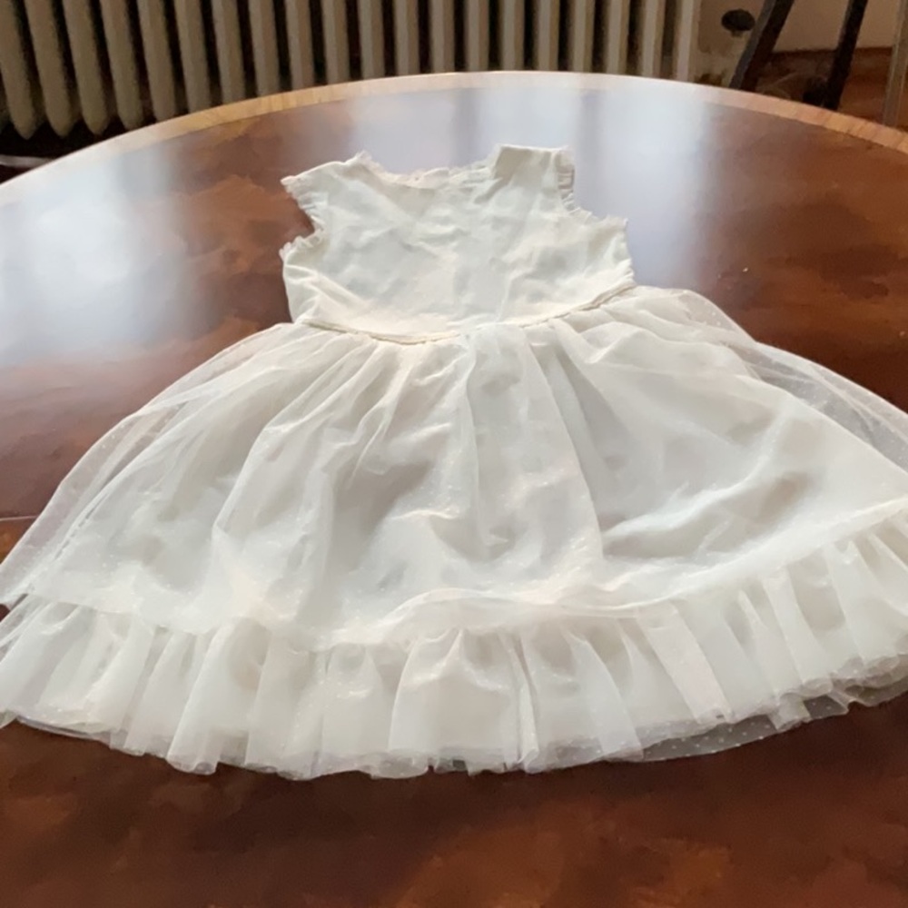 Elegant White Ruffled Dress